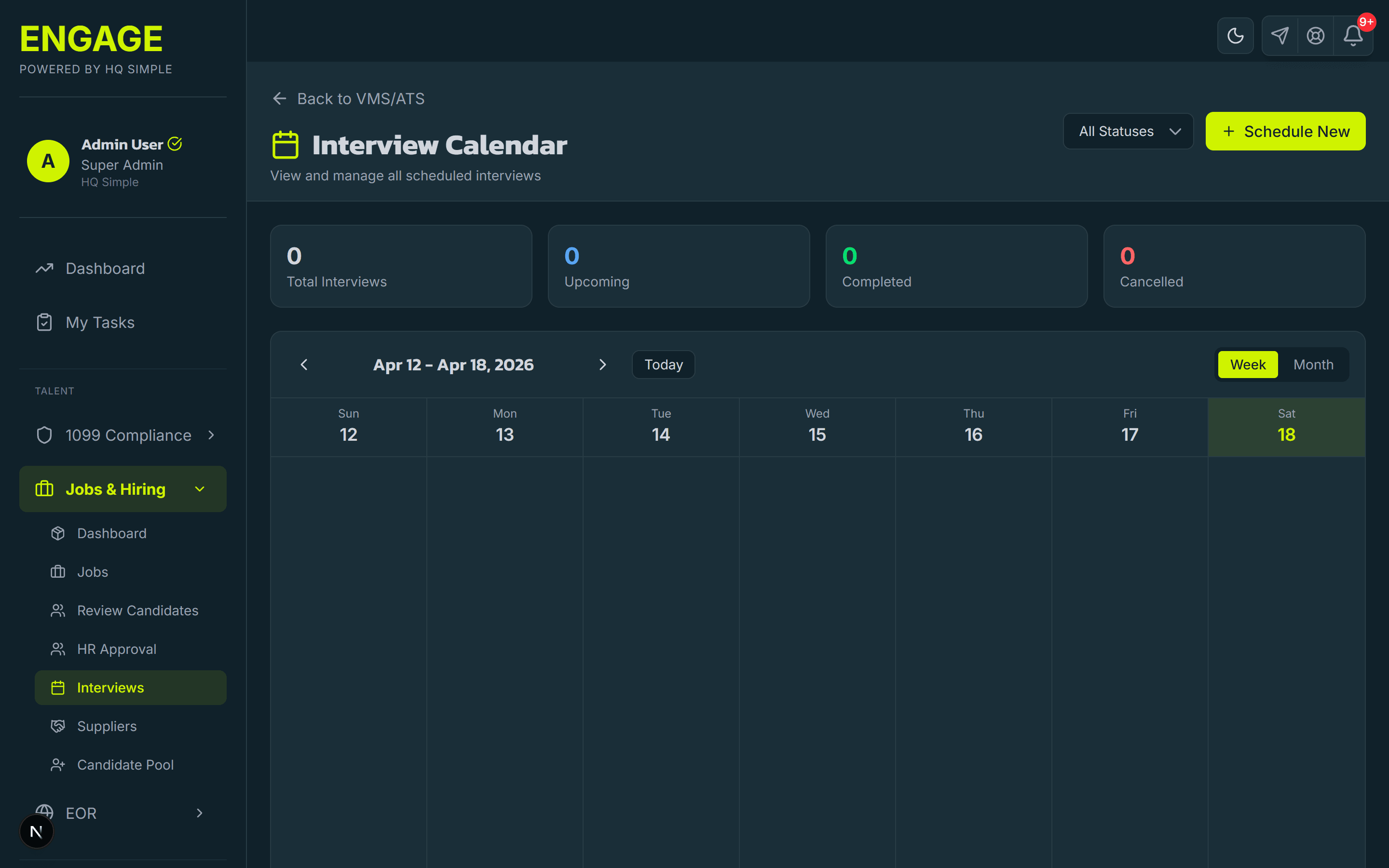 Engage ATS interview scheduling